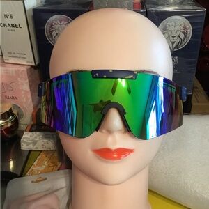 Pit Viper Polarized Glasses - Green and Blue